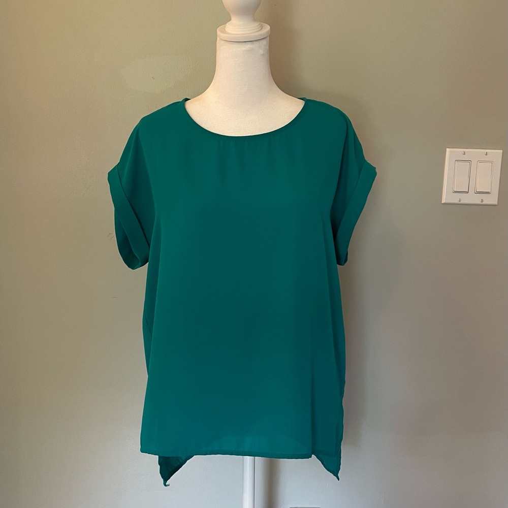 Everly Teal Blouse